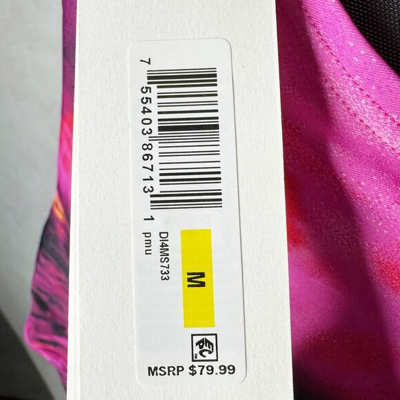 DKNY Tie-Back Halter-Style One-Piece Swimsuit Size Medium - Picture 3 of 11